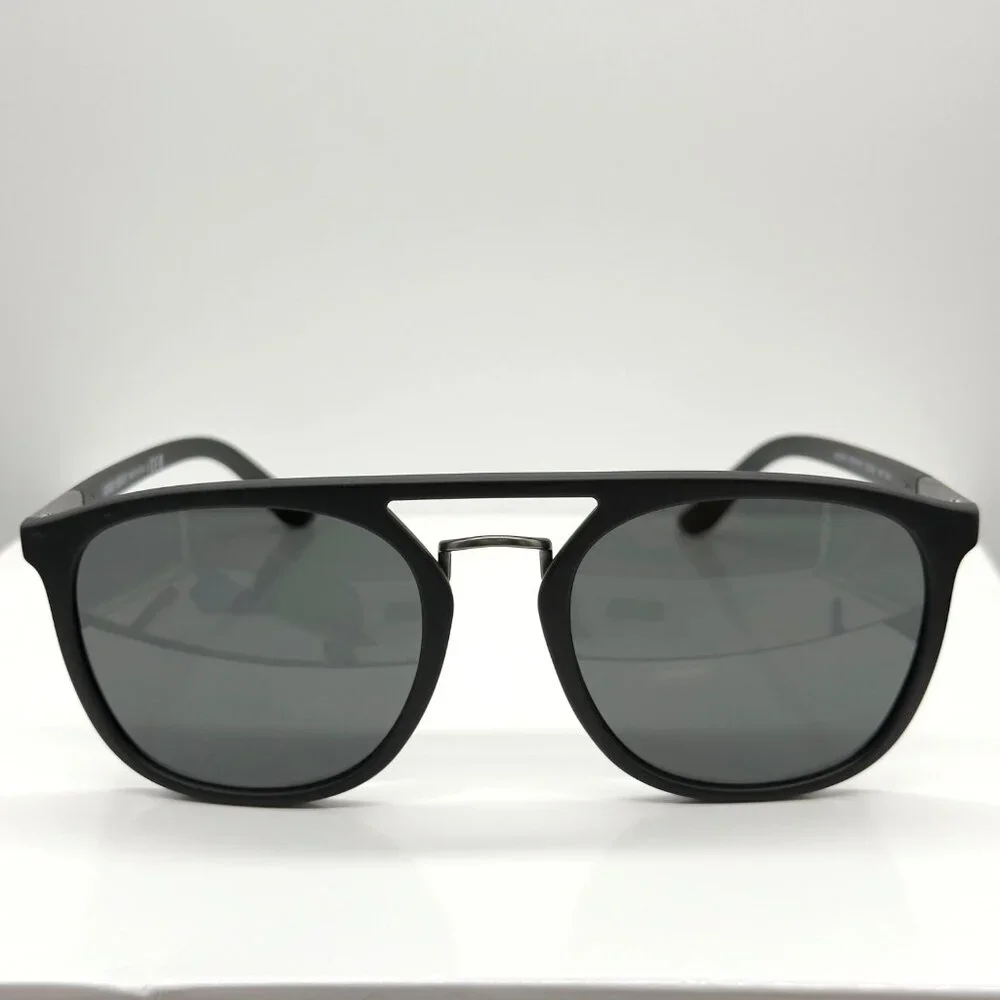 Georgio Armani AR8118 5001/87 Matte Black Sunglasses Grey Lens Read